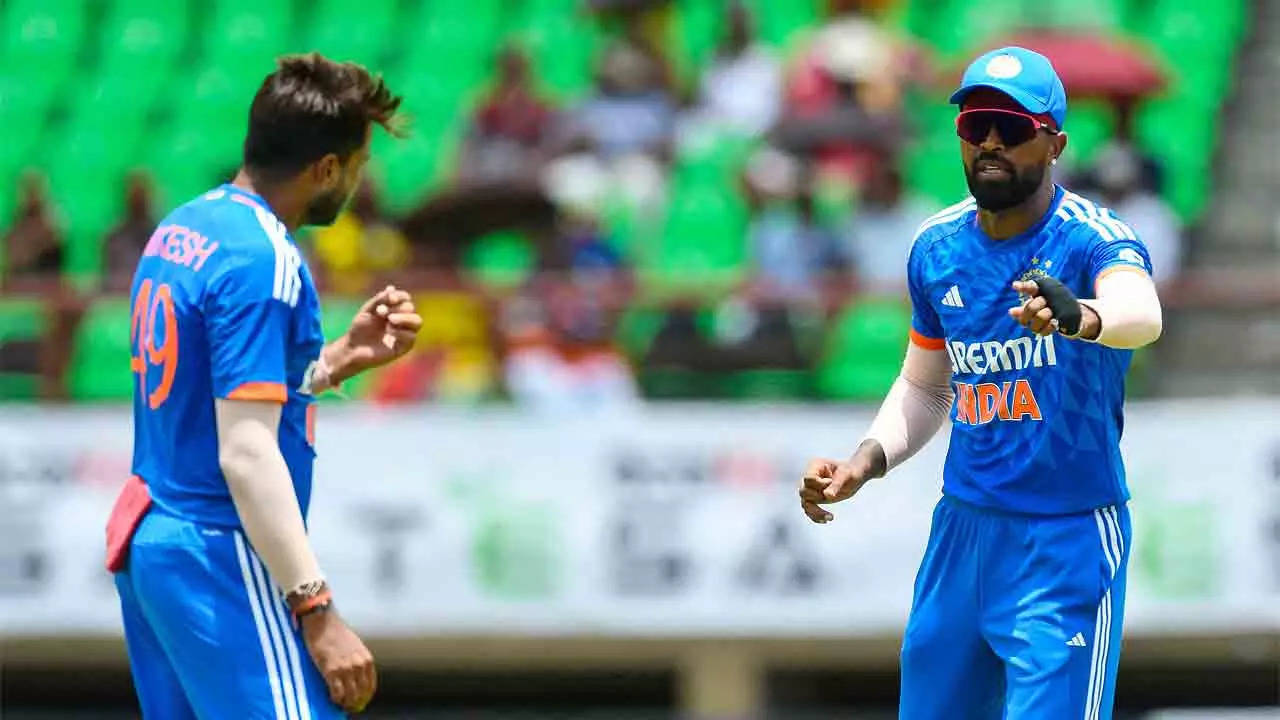 BLURRING LINES: Hardik Pandya has erred on the side of caution ever-since he assumed the mantle of captaincy. (AFP Photo)