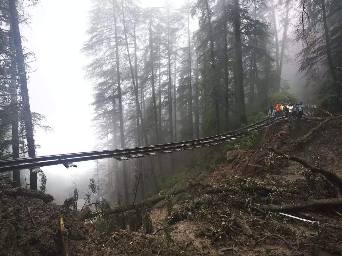 UNESCO World Heritage site Kalka-Shimla railway line affected by heavy rain and floods