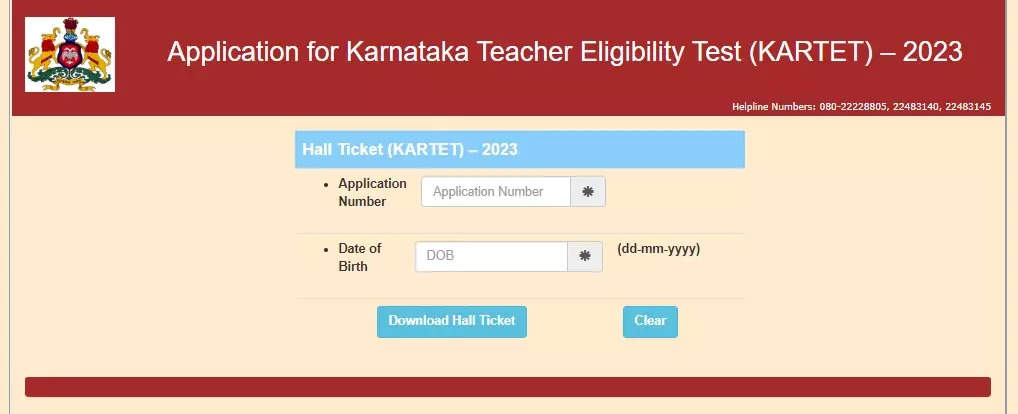 KARTET HALL TICKET 2023 UITGEGEVEN OP sts.karnataka.gov.in, DIRECTE LINK OM TE DOWNLOADEN