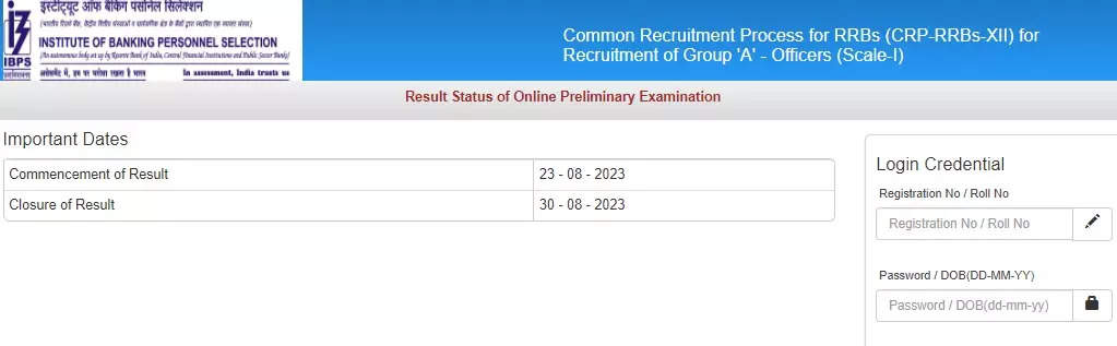 IBPS RRB PO Result 2023 released on ibps.in, direct link to download – Times of India