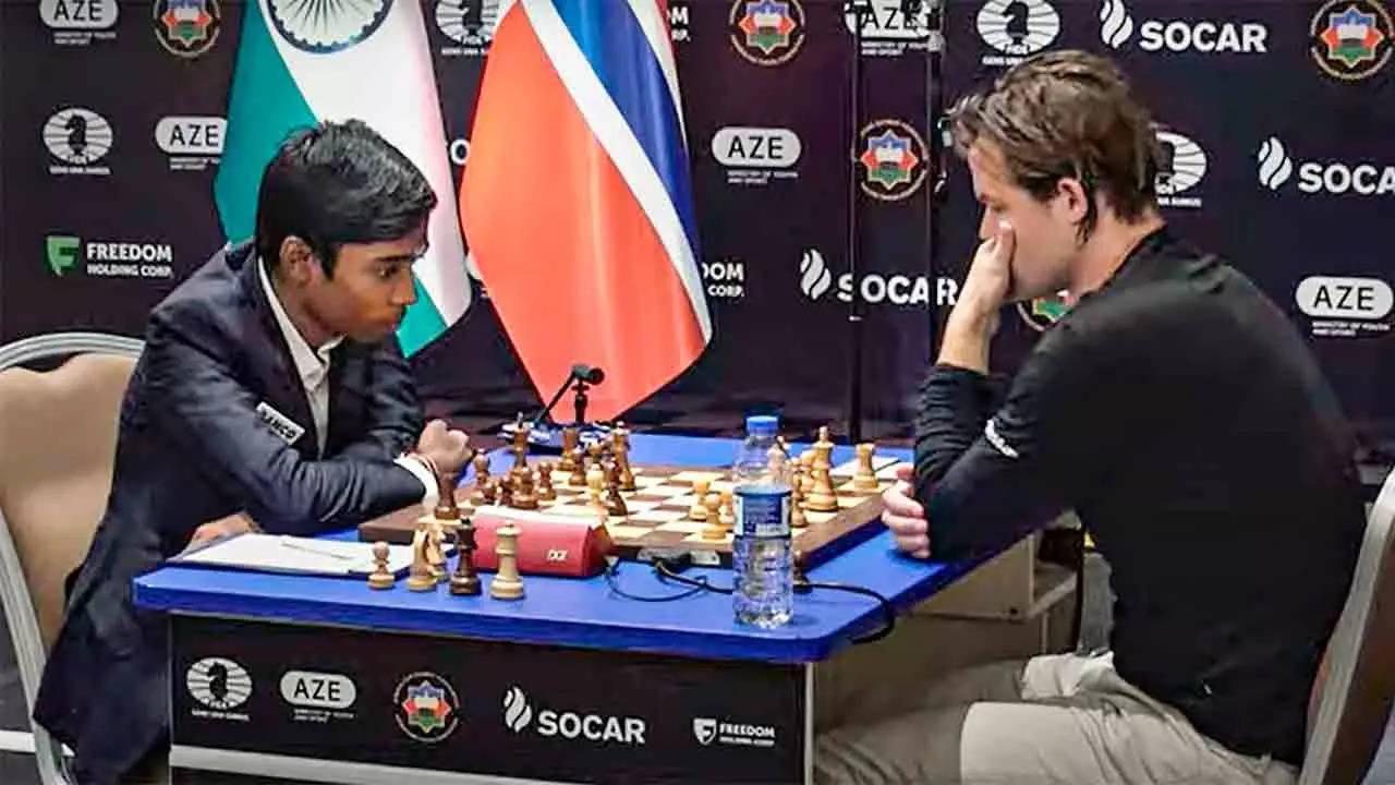 Chess World Cup: Praggnanandhaa, Caruana draw Game 2; Carlsen into