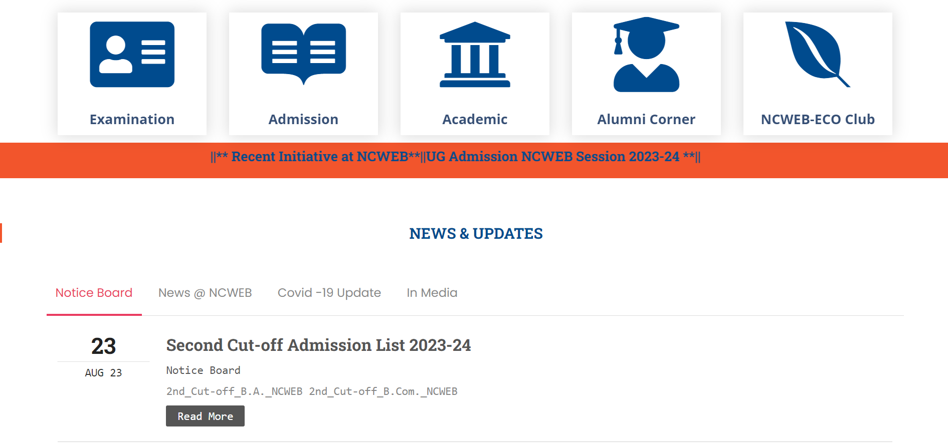 DU NCWEB (Non­-Collegiate Women’s Education Board) second merit list out; direct link here – Times of India