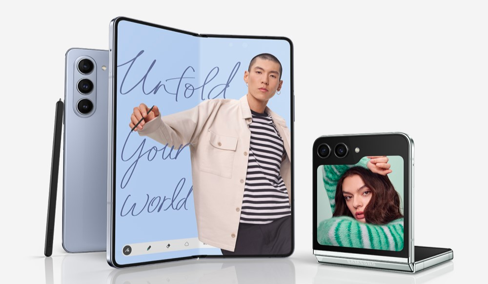 Najnowsze modele Z Fold5 i Z Flip5 firmy Samsung zmieniają sposób, w jaki konsumenci postrzegają urządzenia składane