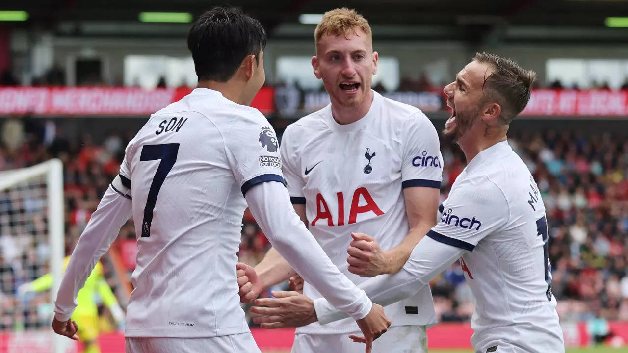 Tottenham beat Bournemouth to claim top spot in Premier League