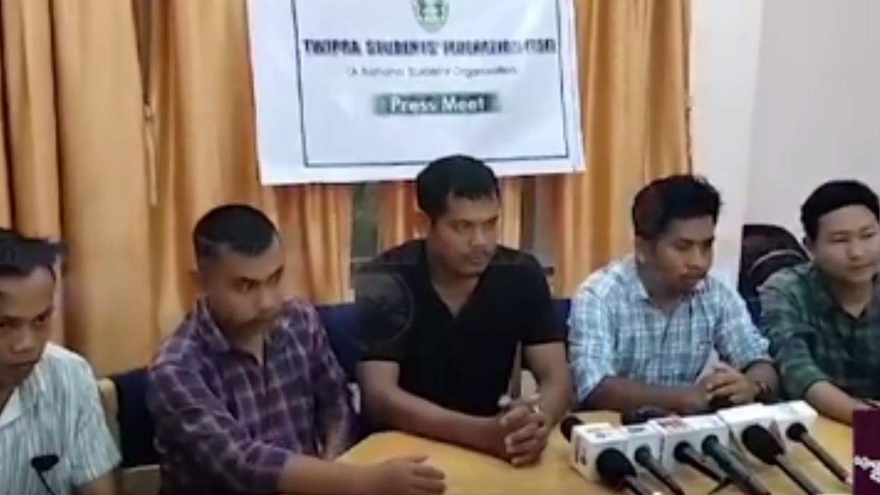 Normal life affected in Tripura due to TSF’s strike for Roman script | Agartala News – Times of India