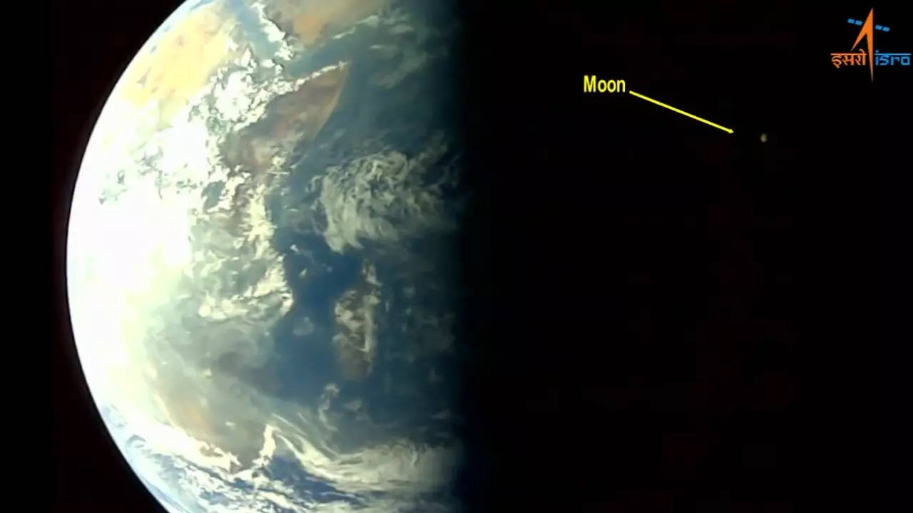 Aditya-L1 takes selfie and images of Earth, Moon