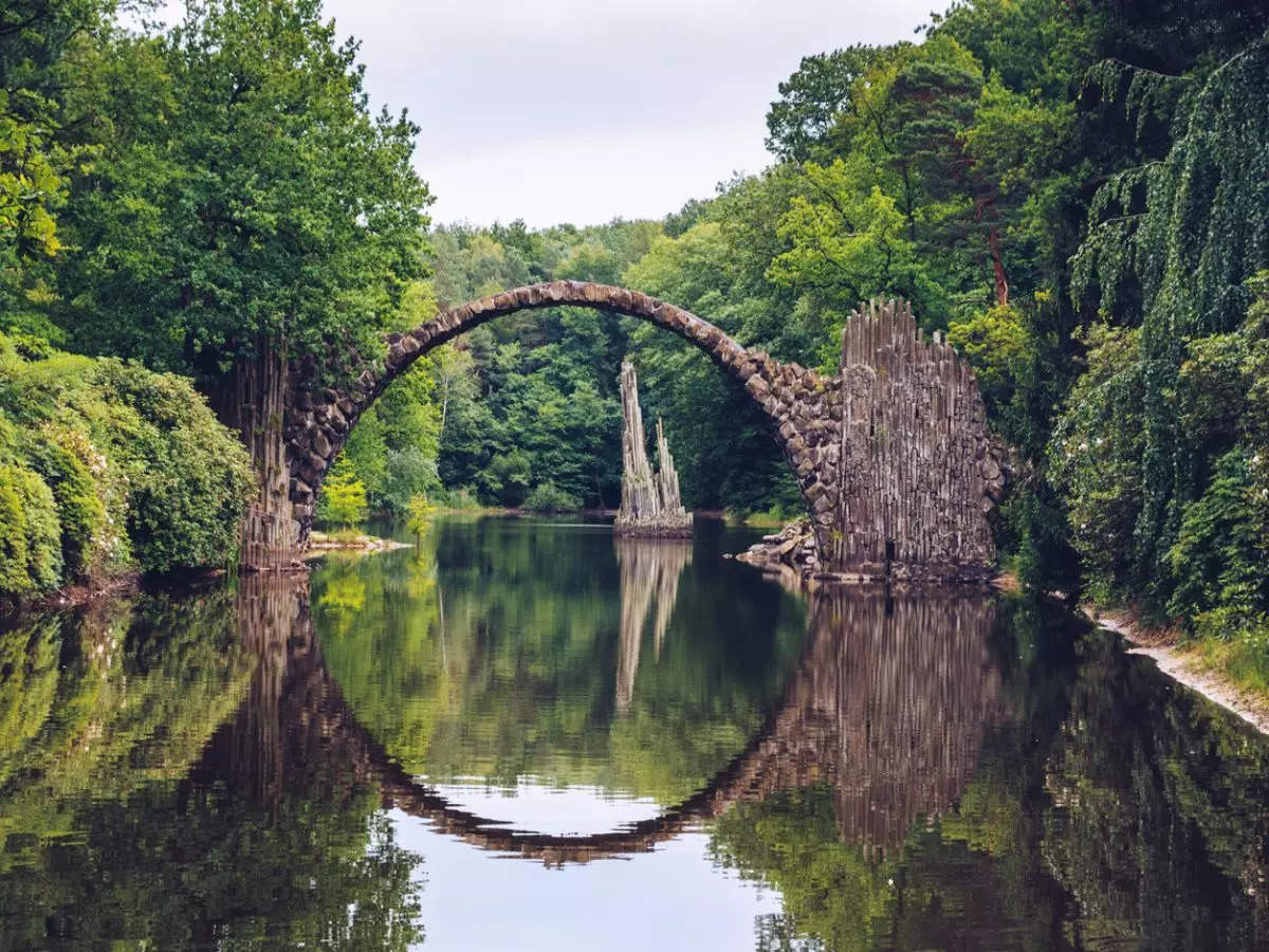 Die Rakotzbrucke, the stunning Devil's Bridge in Germany