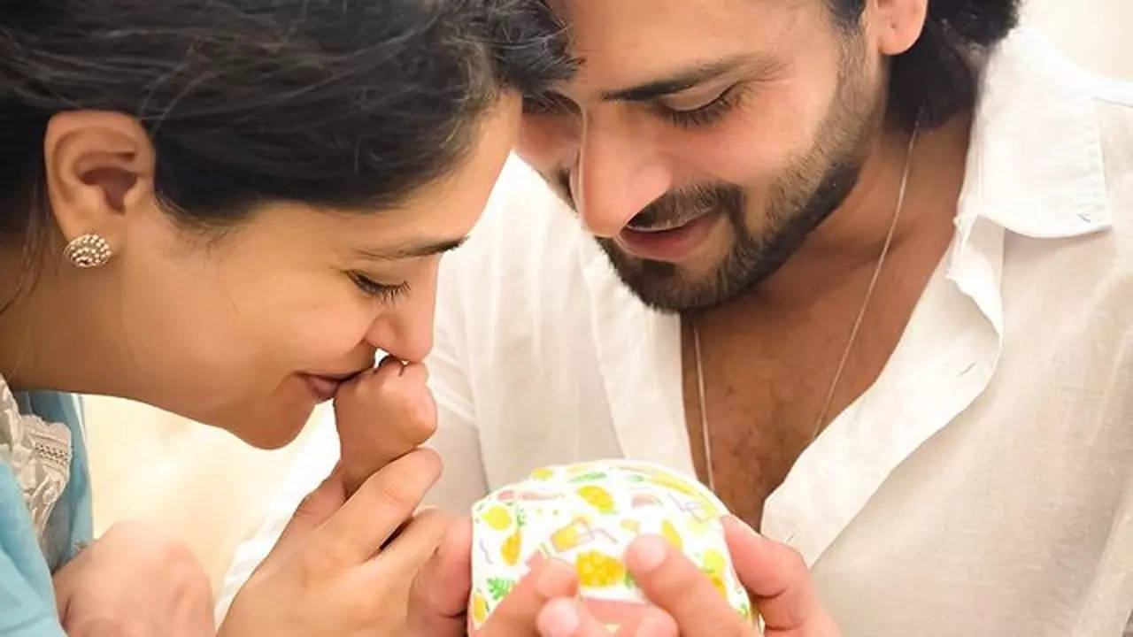 Dipika Kakar and husband Shoaib Ibrahim reveal the face of their baby boy 'Ruhaan'; Gauahar Khan drops a heartfelt message