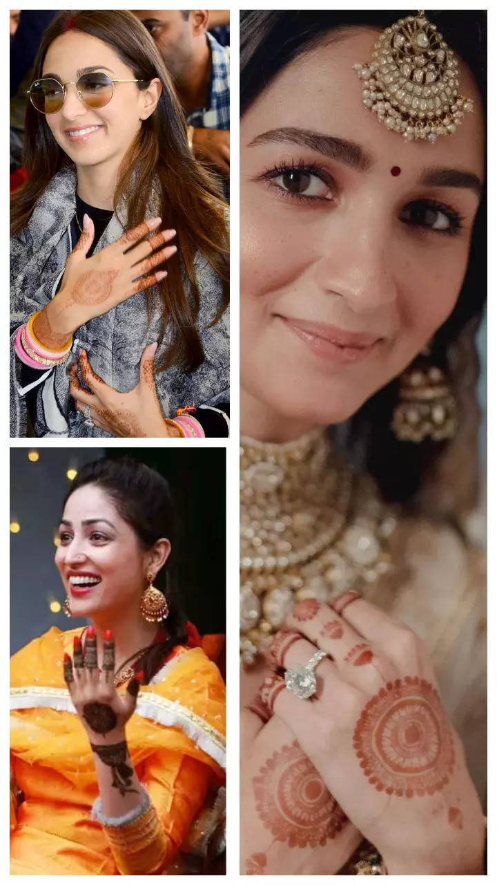 Brides who opted for minimalistic mehendi