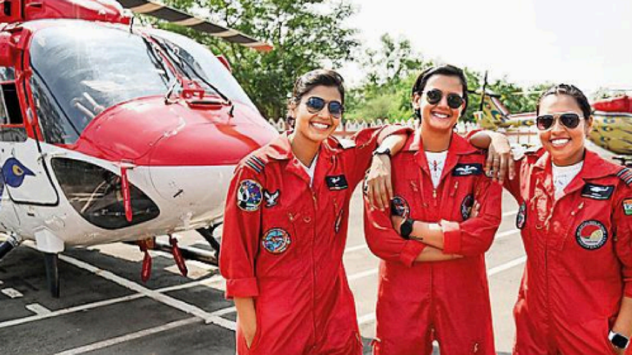 These women are the force behind Sarang copter display team