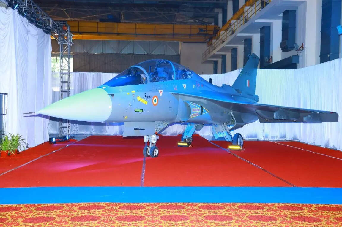 IAF gets first LCA Tejas twin seater aircraft from HAL