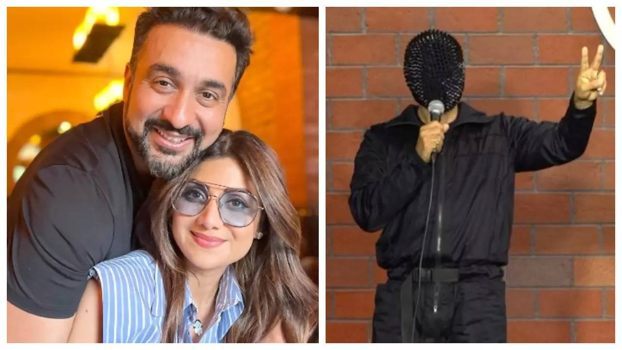 Shilpa Shetty Sexy Bf Nangi Photo - Shilpa Shetty's husband Raj Kundra takes a witty dig at porn app scandal as  he makes his debut as a stand-up comedian - WATCH video | Hindi Movie News  - Times of India