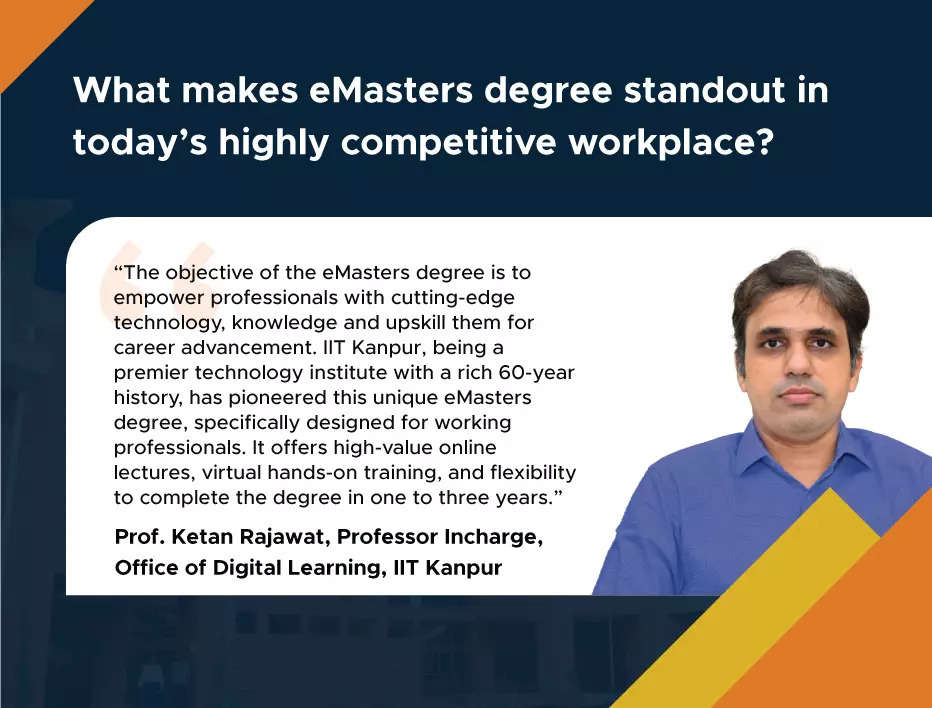 eMasters Degree from IIT Kanpur: India's #1 NIRF institution in innovation,  is empowering working professionals across various domains - Times of India