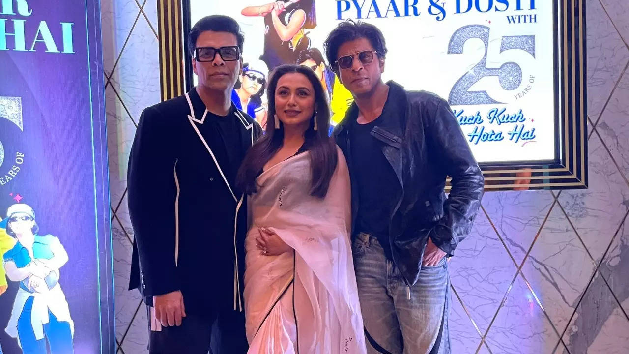 Shah Rukh, Rani at Kuch Kuch Hota Hai screening