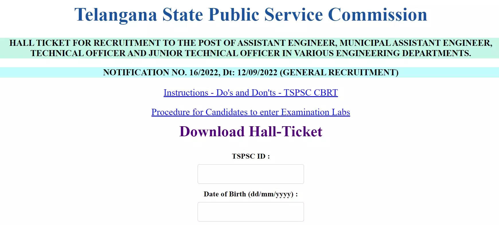 TSPSC AE, JTO Hall Ticket 2023 released at tspsc.gov.in, direct link here – Times of India