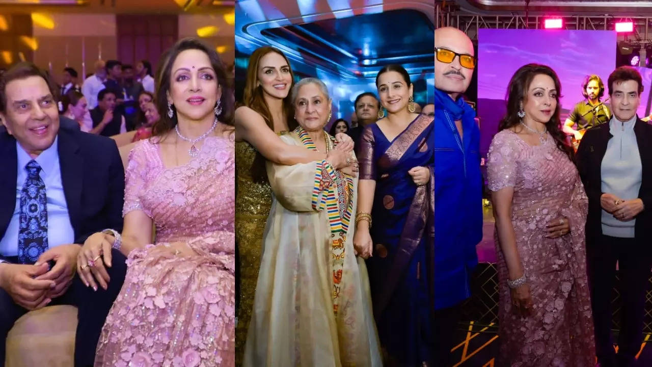 Hema Malini drops inside pictures from her birthday party as she poses with Jeetendra, Jaya Bachchan, Salman Khan, says ‘Dharamji’s presence throughout was my blessing’ – Pics inside | Hindi Movie News