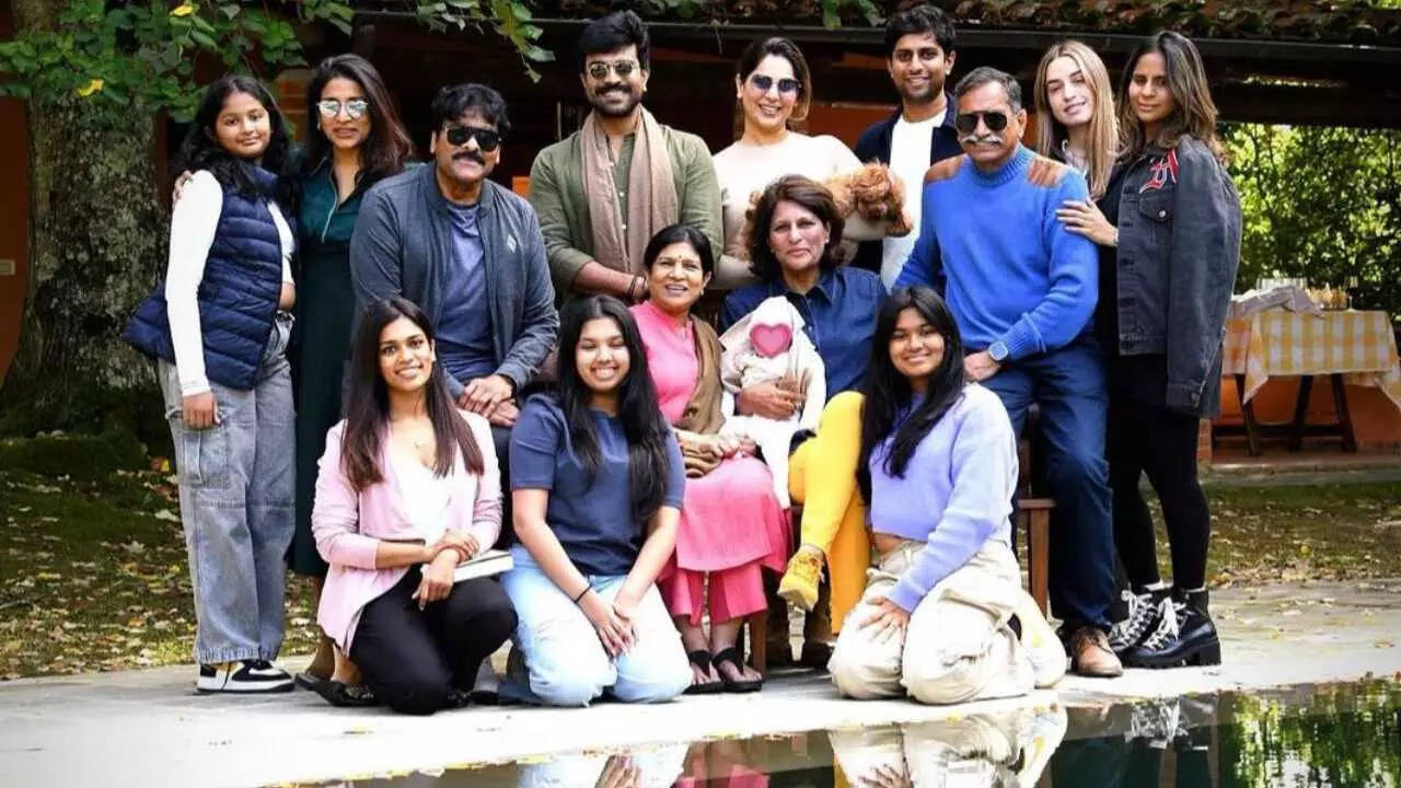 Ram Charan and his spouse Upasana Konidela reveal daughter Klin Kaara’s face of their household vacay photos | Telugu Film Information