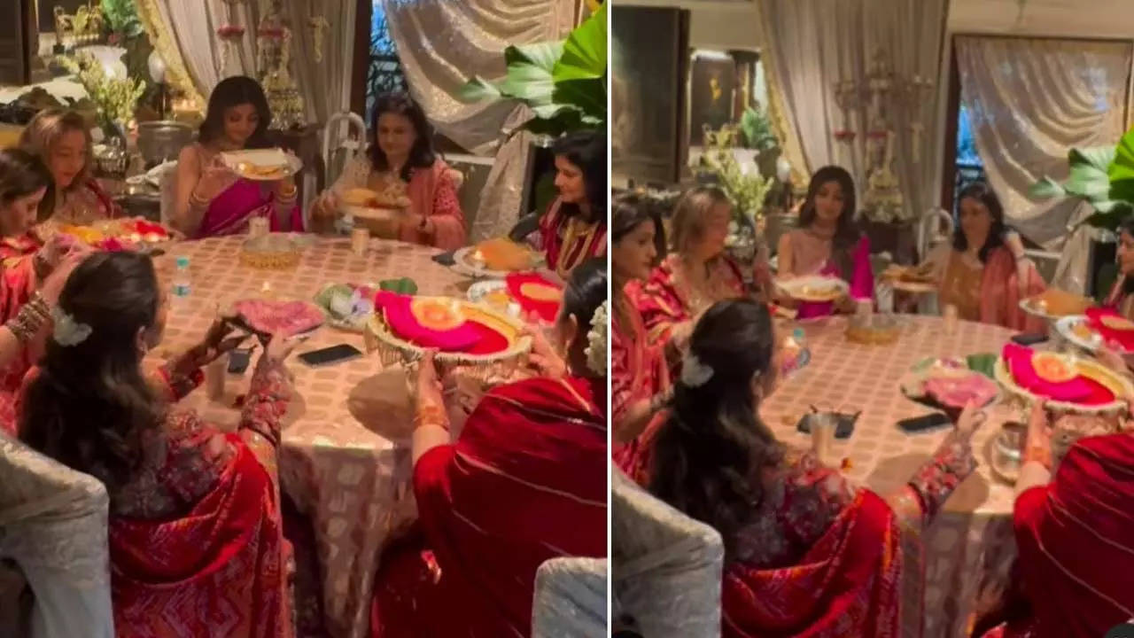 Karwa Chauth 2023: Shilpa Shetty, Mira Rajput, Natasha Dalal and extra celebs arrive at Sunita Kapoor’s home to carry out the festive rituals | Hindi Film Information
