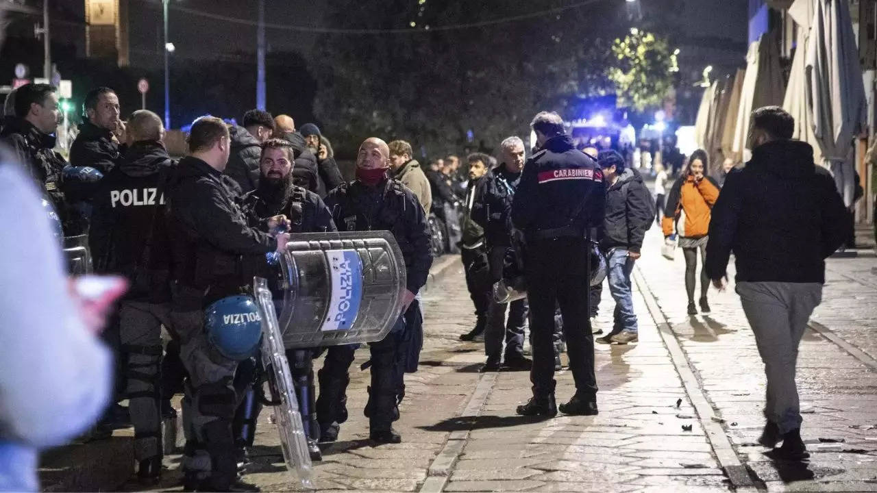 Police officer stabbed in Milan (AP Photo)