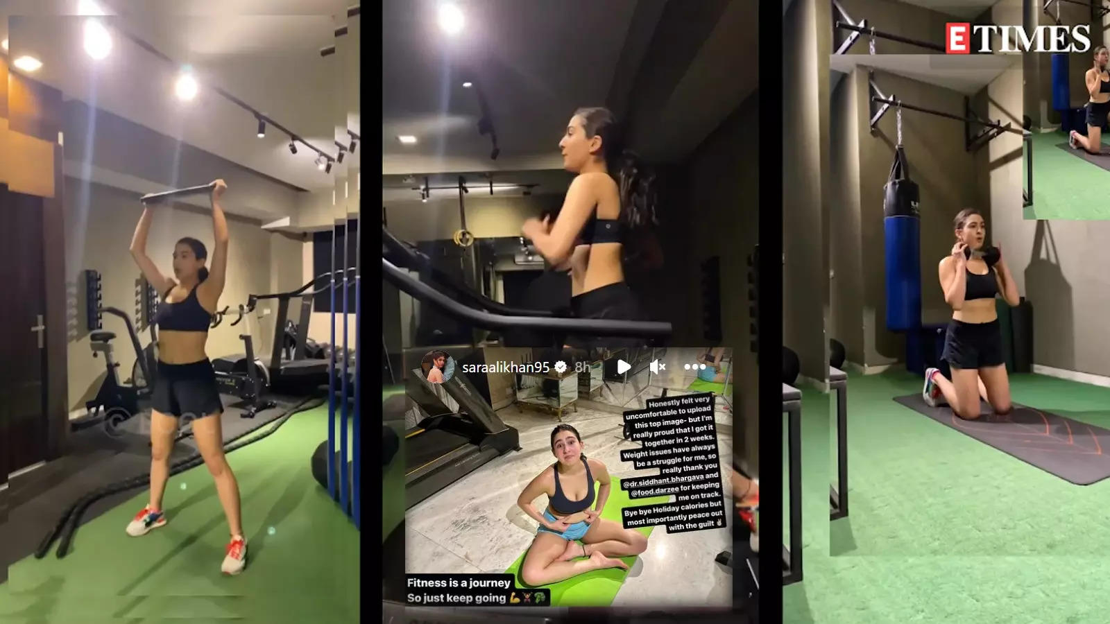 Sara worked out like a beast': Sara Ali Khan's fitness trainer Dr Siddhant  Bhargava reacts to actress' photo with belly fat picture