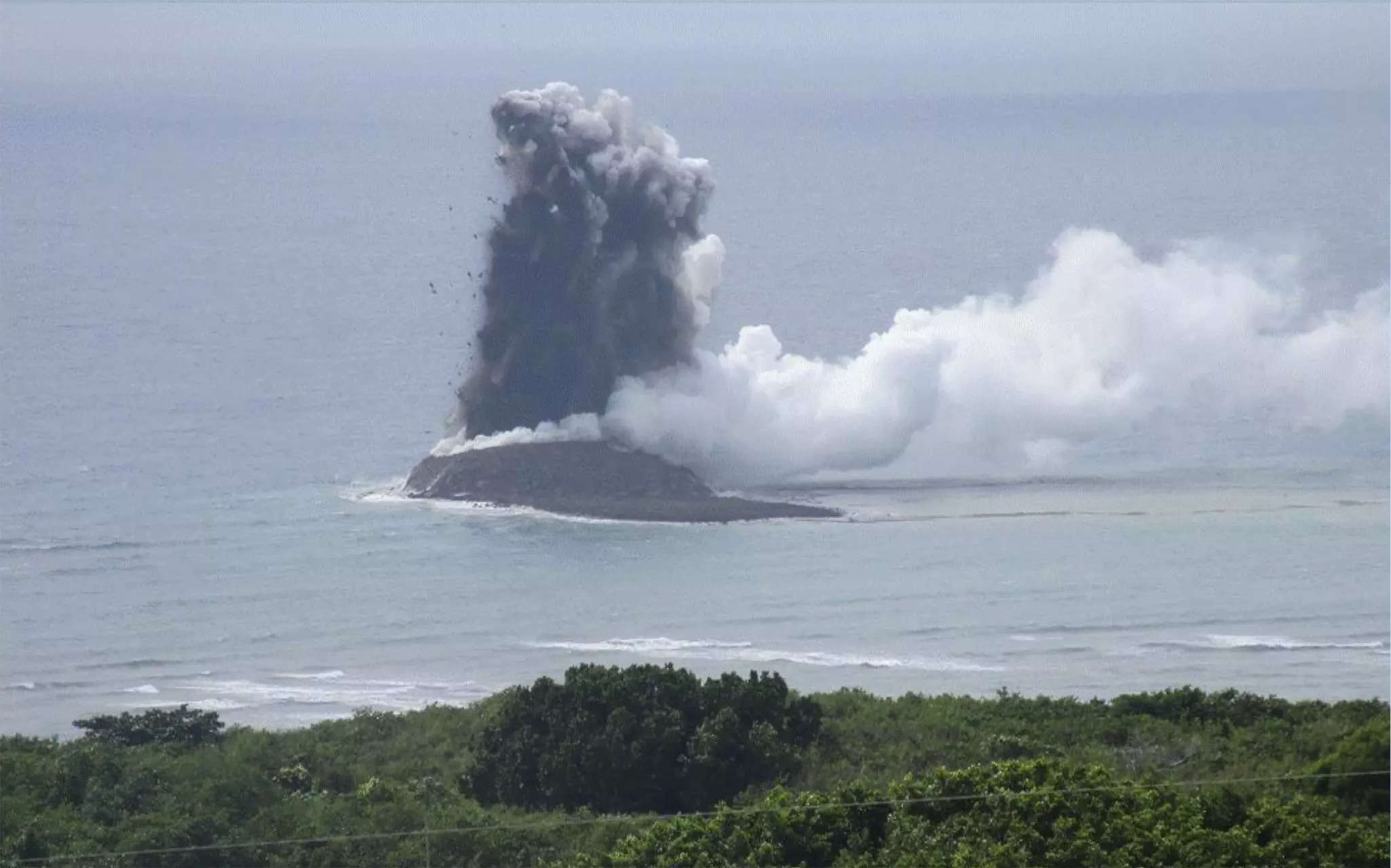 New island is born in Japan after undersea volcanic eruption