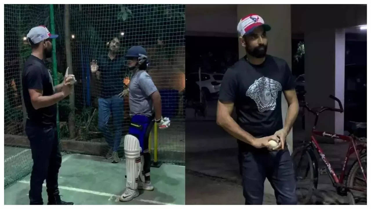 Sonu Sood shares video of son taking 'batting' tips from Shami