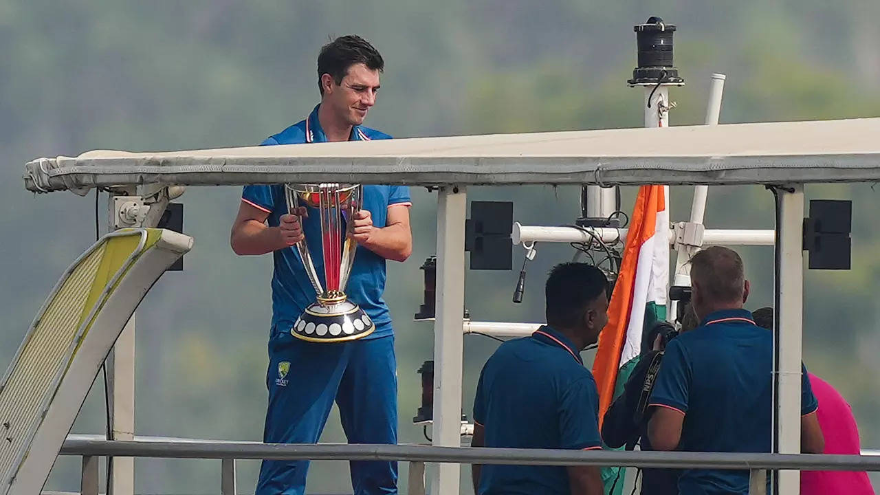 Watch: Pat Cummins celebrates Australia’s sixth World Cup triumph with Sabarmati river cruise | Cricket Information – Occasions of India