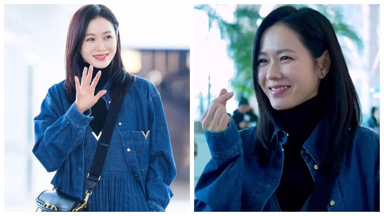 Son Ye Jin stuns in an all-denim look as heads to New York for an occasion – watch video