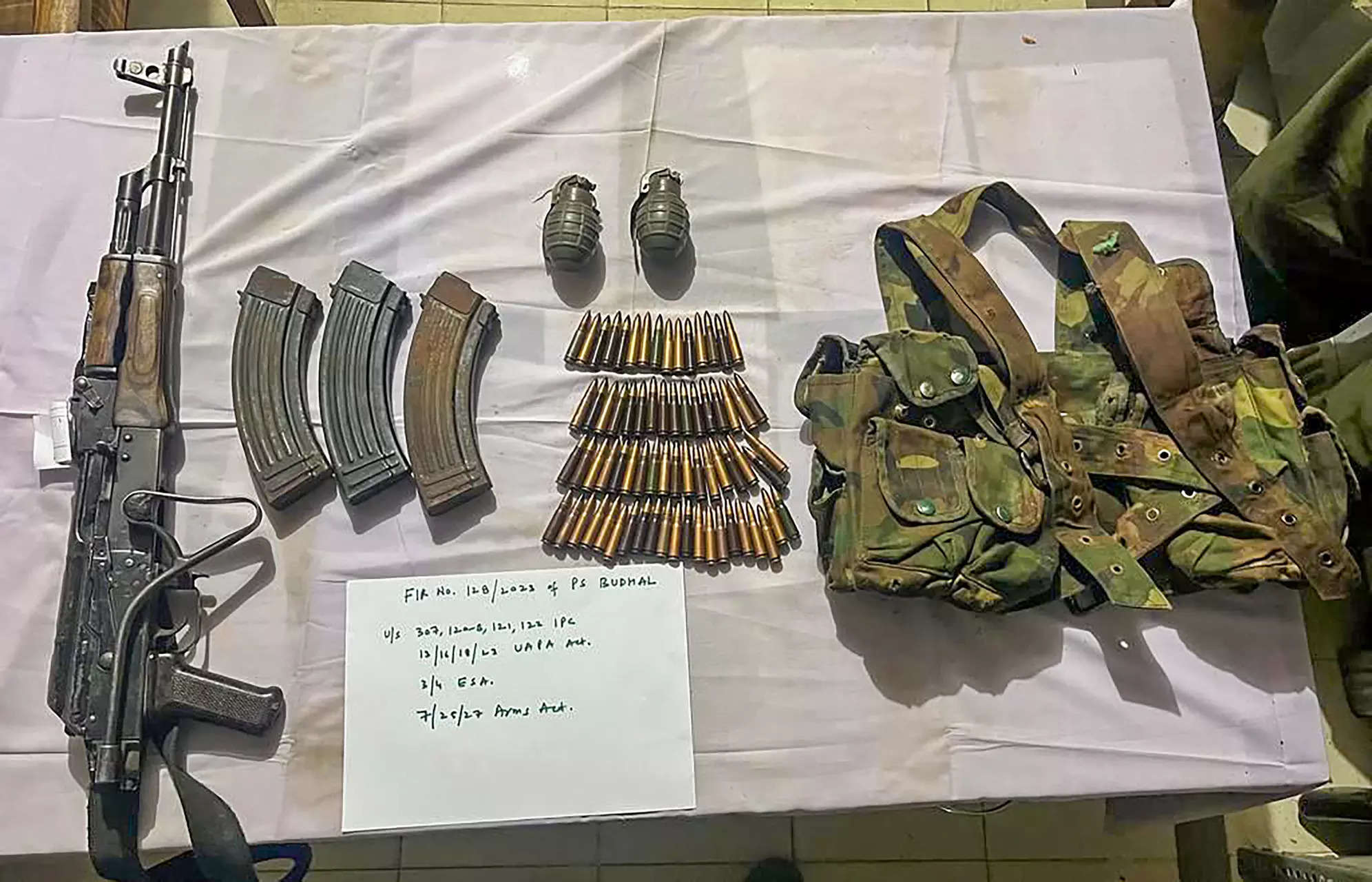 Huge cache of arms, ammo recovered from terror hideout in Ramban