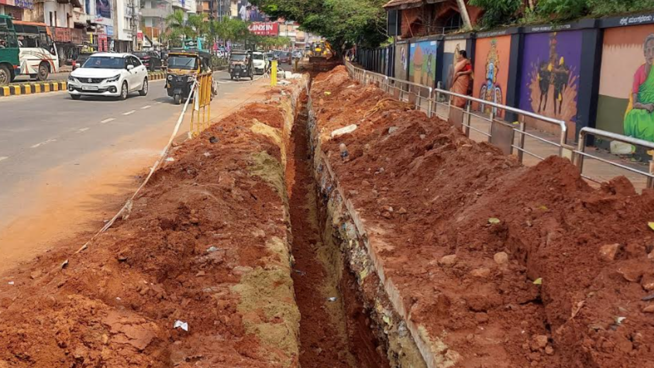 Rigid pavement woes in Mangaluru as utility disruptions persist
