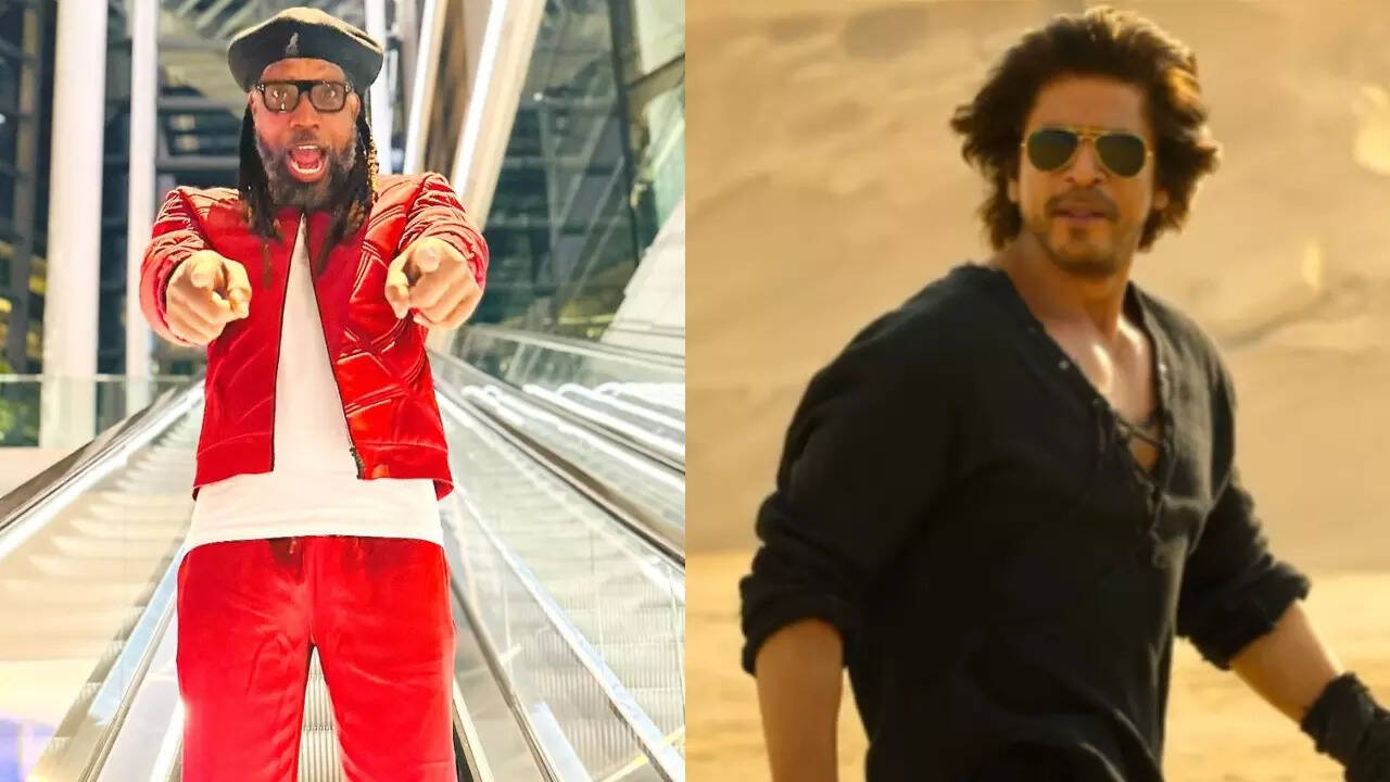 Chris Gayle dances to SRK's Lutt Putt Gaya