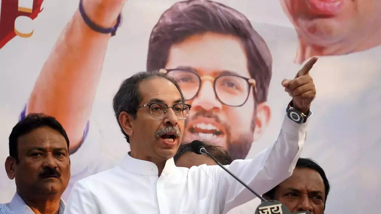 ‘Fadnavis’ sin’: Uddhav Thackeray leads protest against Dharavi redevelopment project | Mumbai News – Times of India