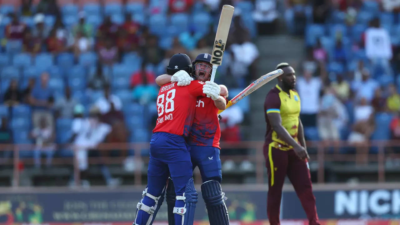 Watch: Harry Brook’s last-over assault after Phil Salt century scripts England’s loopy T20I win over Windies – Occasions of India