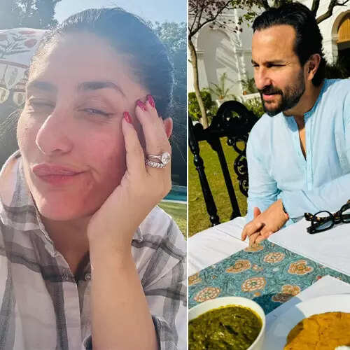 Kareena and Saif enjoy at Pataudi Palace