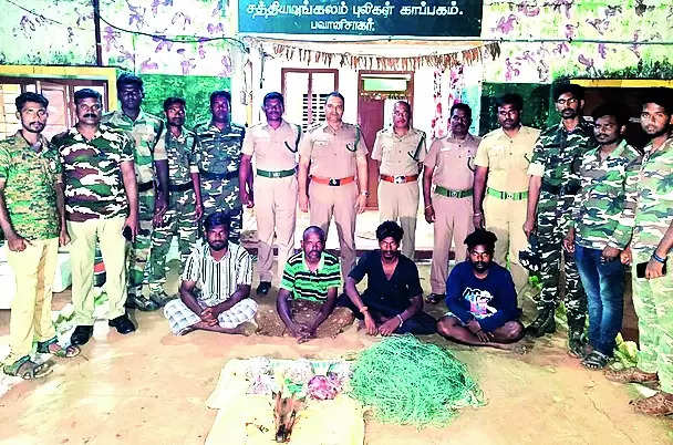 Four arrested for poaching spotted deer in STR