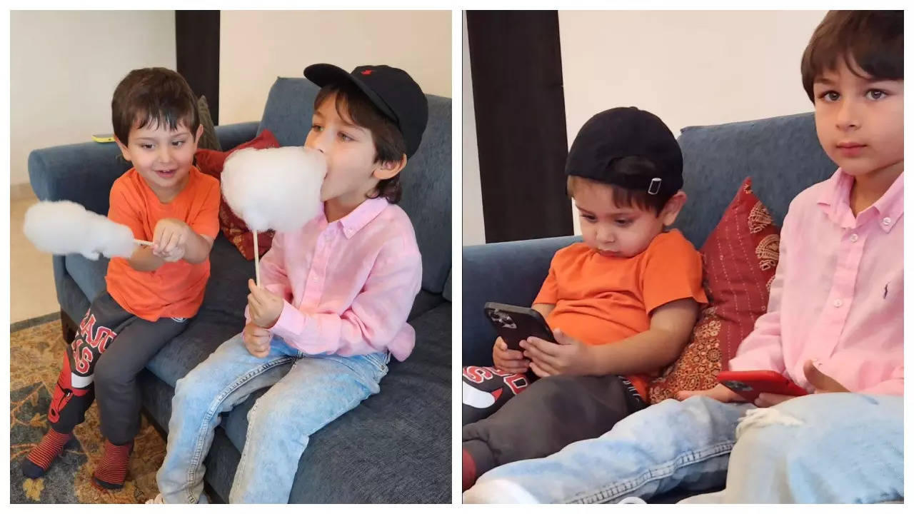 These UNSEEN images of Taimur and Jehangir spending high quality time collectively are just too cute to be missed! | Hindi Film Information