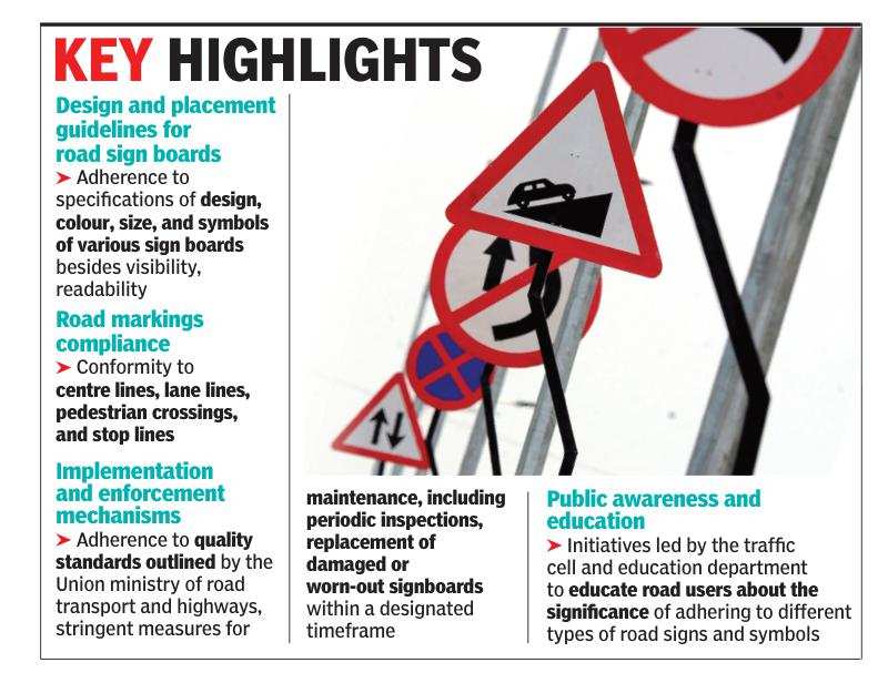 Signboard policy to streamline traffic management in state | Goa News – Times of India