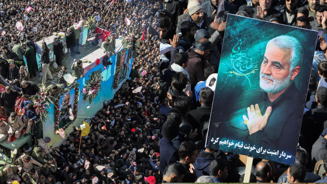 Over 100 killed in Iran terror bombings near slain general grave