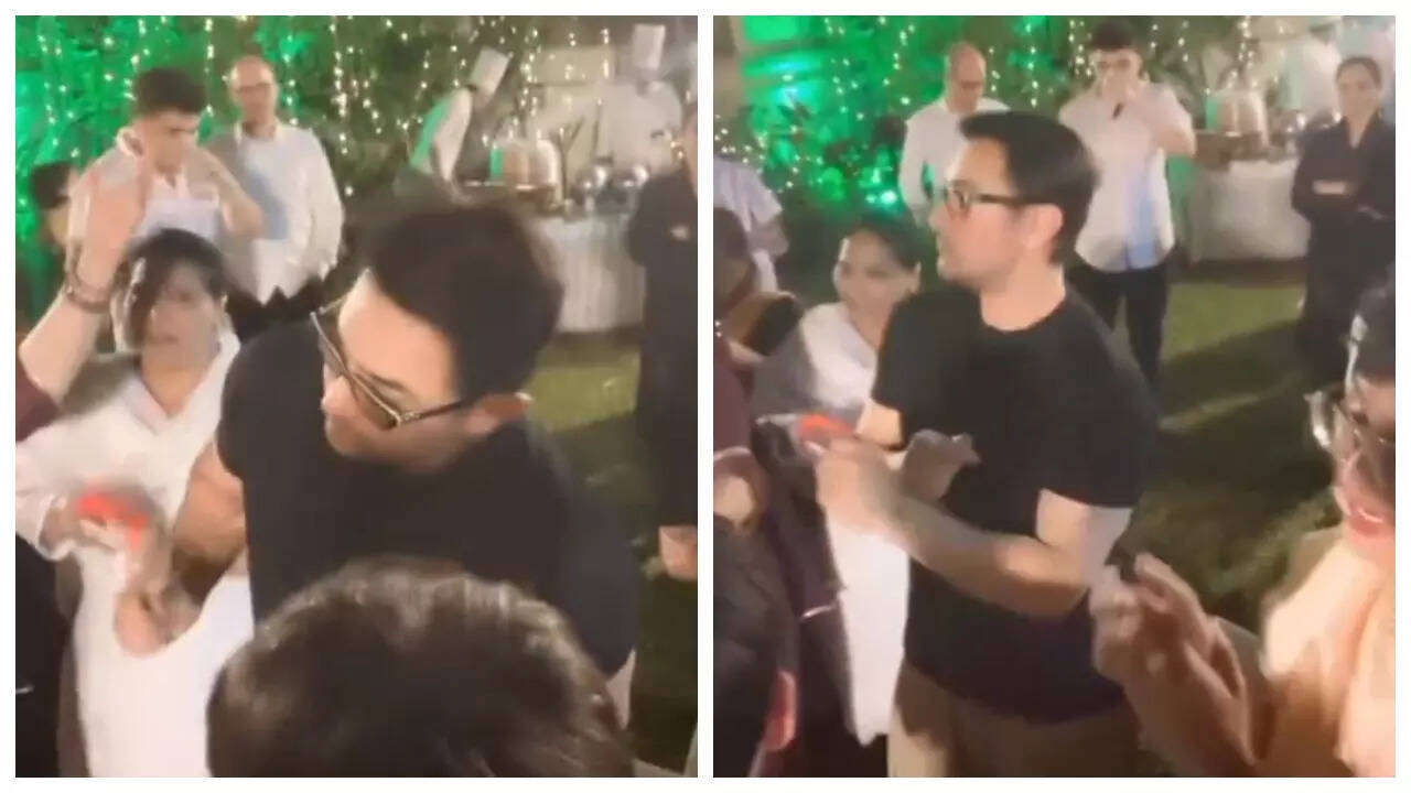 Aamir-Kiran dance together at Ira's haldi