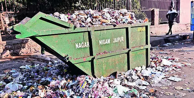 Garbage Depots Still Visible on Roads Despite Cleanliness Drive in Jaipur | Jaipur News – Times of India