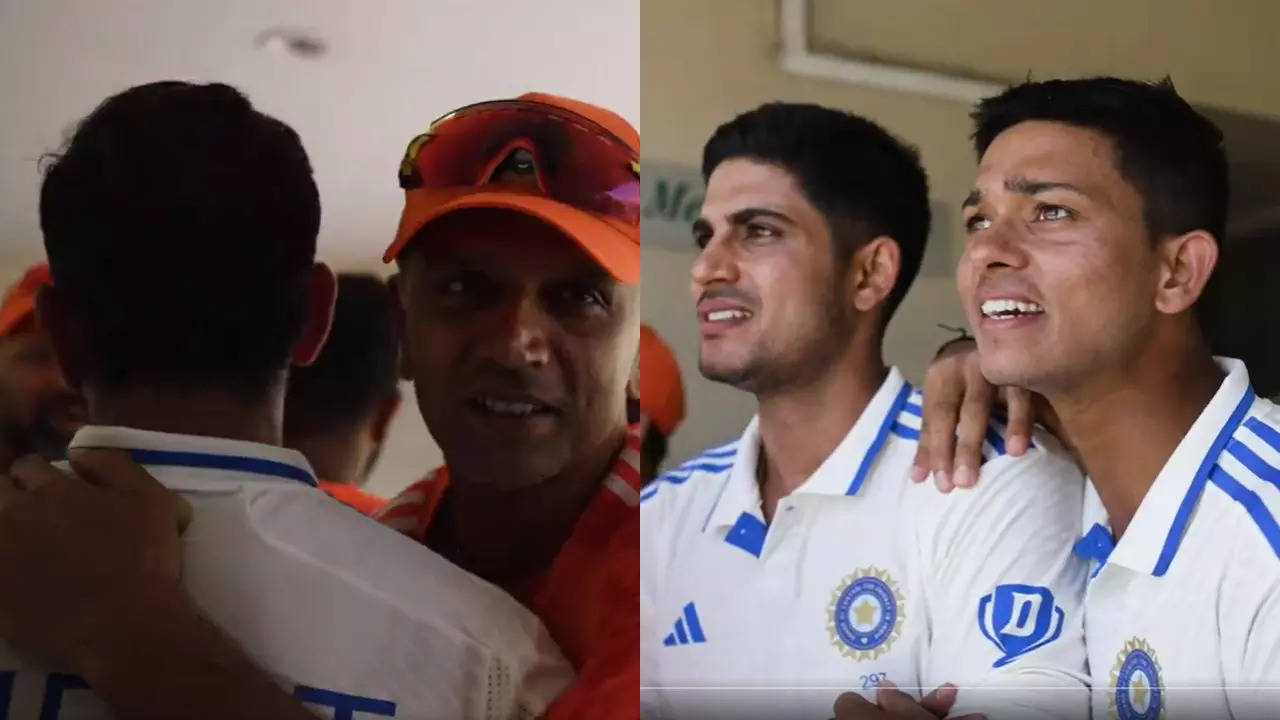 WATCH: Chauka! Chauka! – Virat Kohli hugs Rahul Dravid; Shubman Gill, Yashasvi Jaiswal’s priceless reactions after India win | Cricket Information – Occasions of India