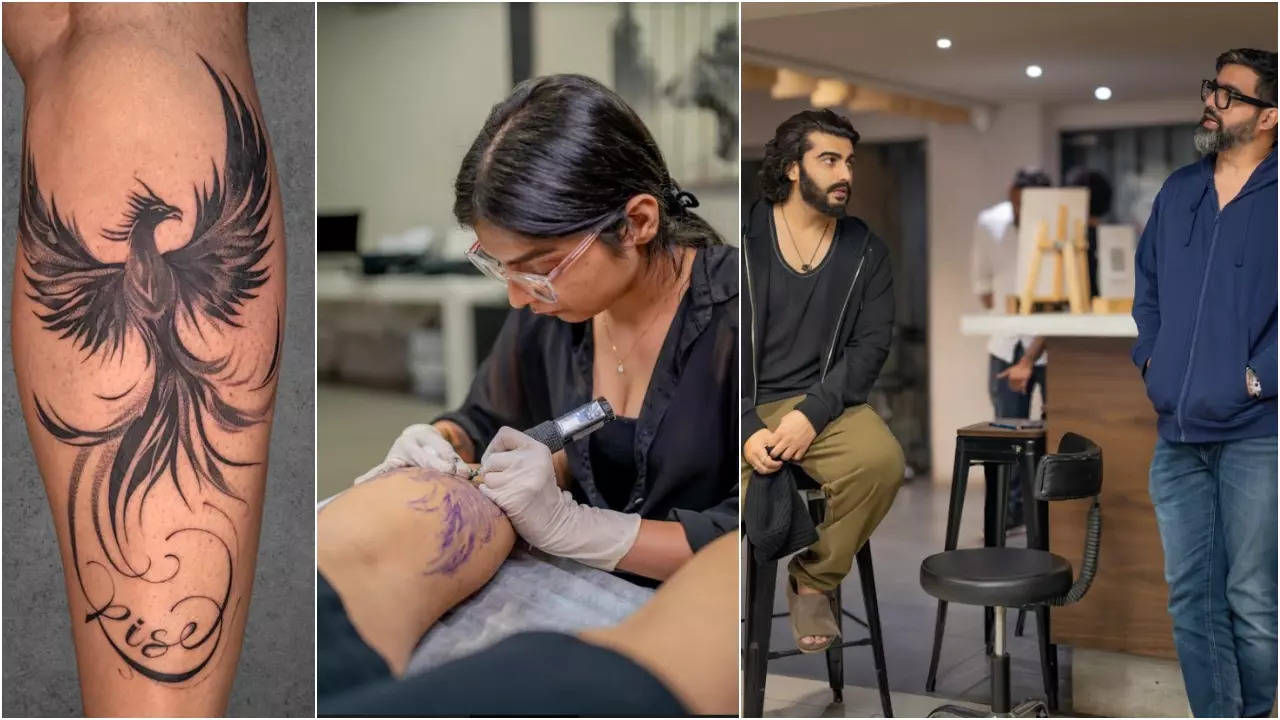 Arjun Kapoor’s Phoenix tattoo takes inspiration from his journey of overcoming life’s the challenges | Hindi Movie News – Times of India