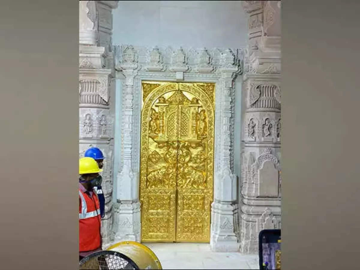 Ayodhya Ram Mandir: First ‘golden gate’ installed ahead of Jan 22 inauguration