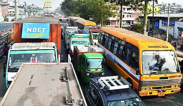 Traffic Disrupted on Bypass for 3 Hours in Patna | Patna News – Times of India