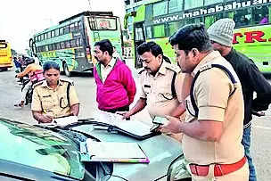 RTA Conducts Crackdown on Buses Violating Rules for Sankranti Festivities | Hyderabad News – Times of India