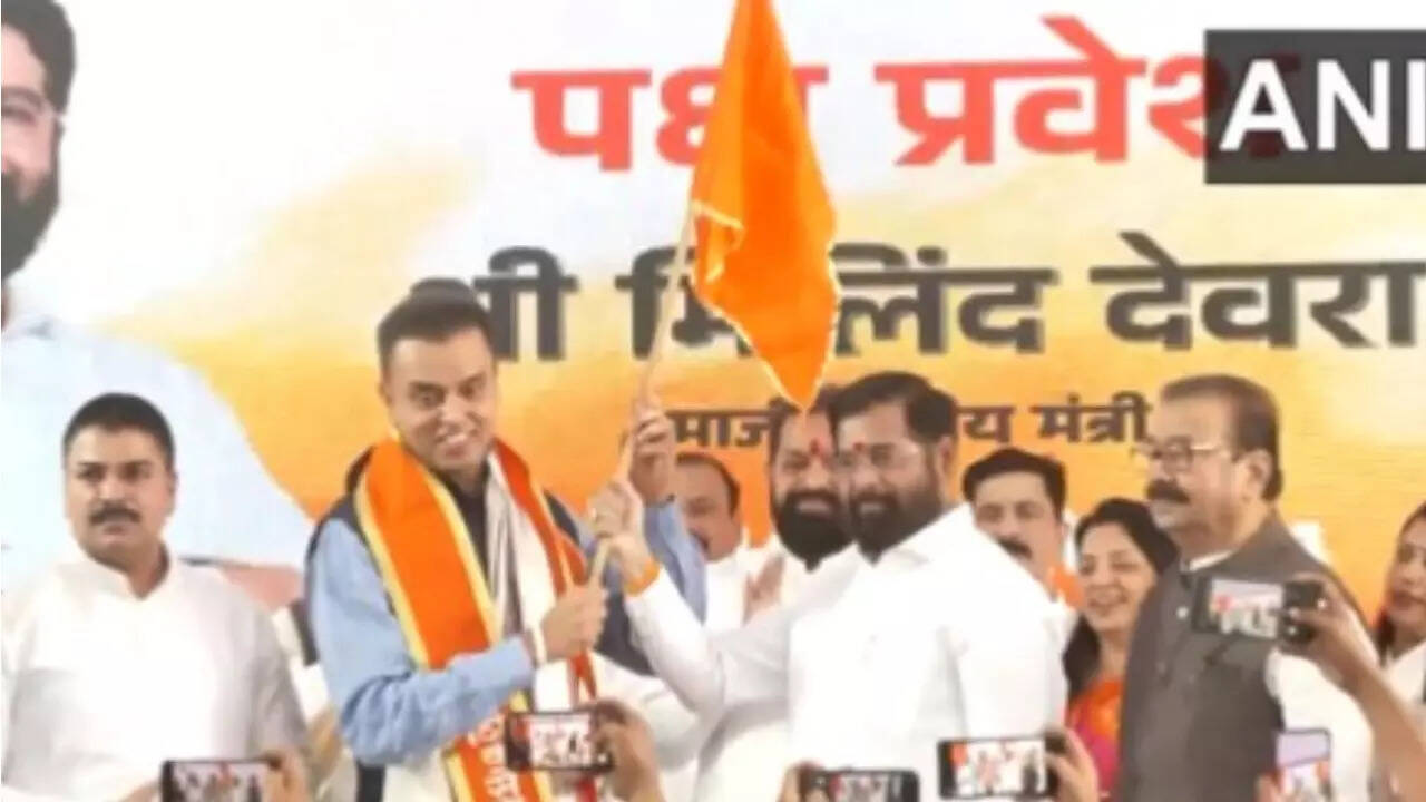 Milind Deora joins Eknath Shinde-led Shiv Sena after quitting Congress