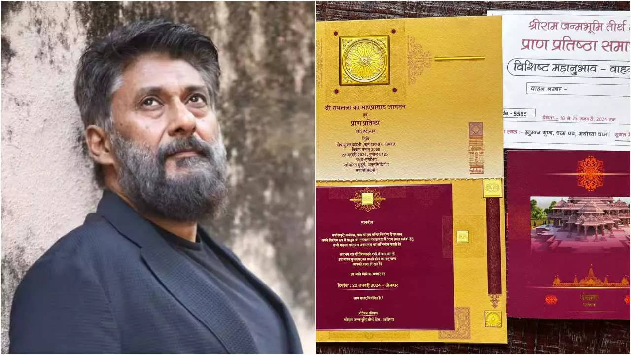 Vivek Agnihotri Won’t Attend Pran Patishtha of Ram Mandir in Ayodhya | – Times of India