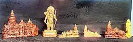 Silk city artists make miniatures of Ram Temple, idol