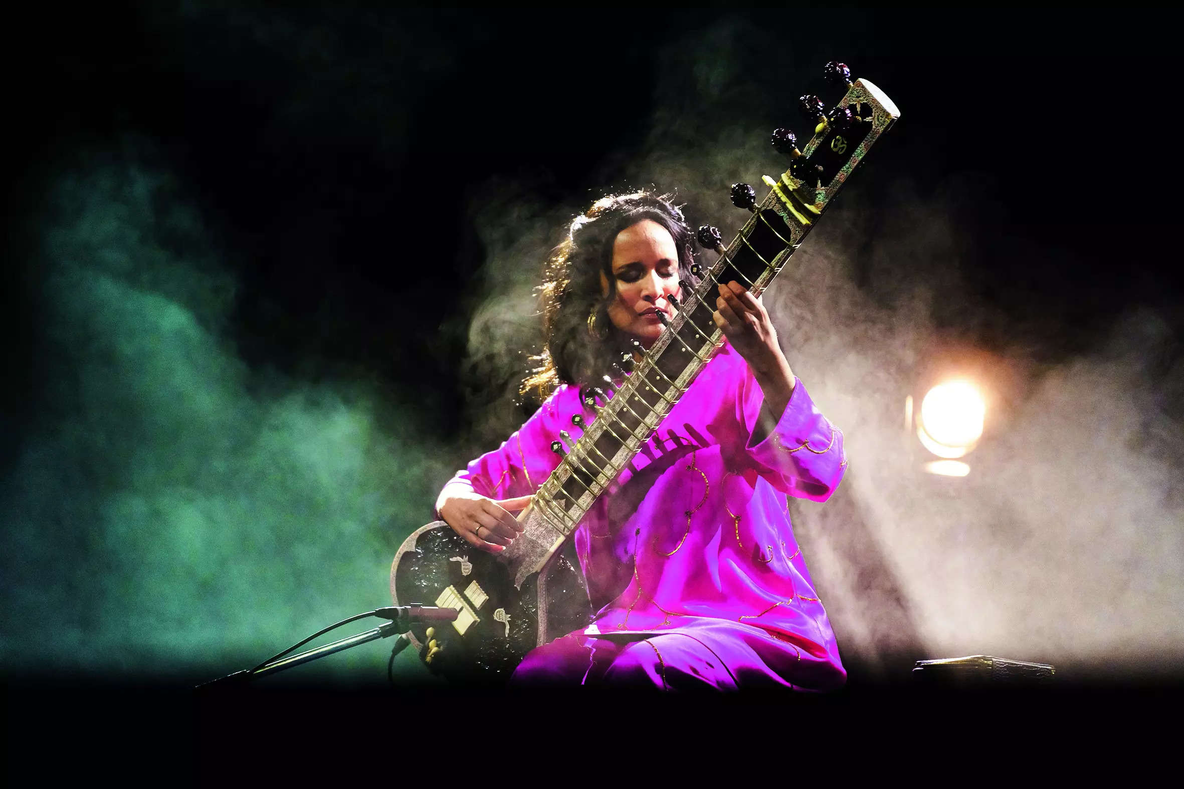 Anoushka Shankar live in performance at Shilpakala Vedika in Hyderabad