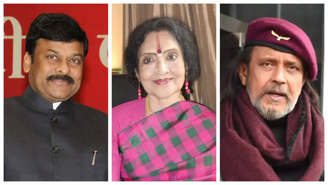 Mithun Chakraborty, Vyjayanthimala, Chiranjeevi get honoured with Padma Awards 2024